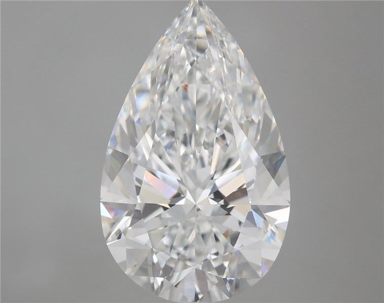 6.59 Carat Pear Shaped, Ideal Cut, E Color, VS1 Clarity, IGI Certified Lab Grown Diamond