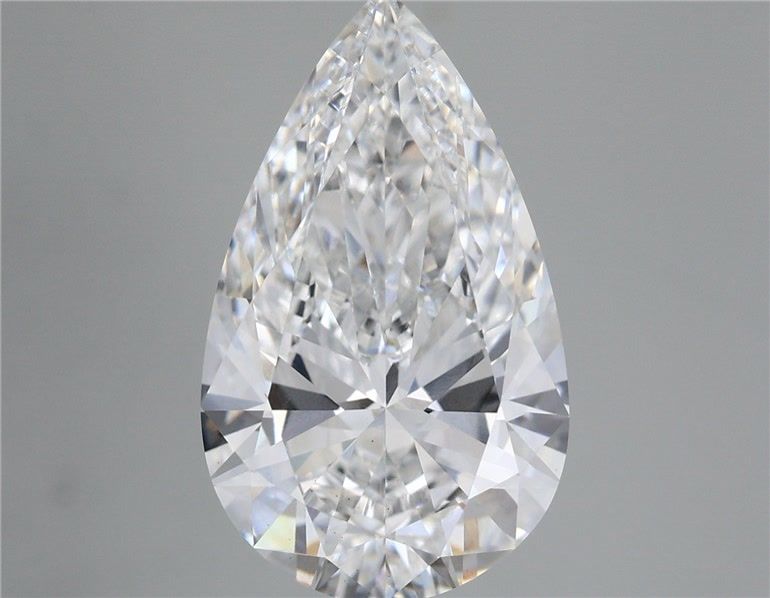 6.59 Carat Pear Shaped, Ideal Cut, E Color, VS1 Clarity, IGI Certified Lab Grown Diamond