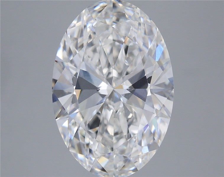 5.58 Carat Oval Shaped, Ideal Cut, E Color, VVS2 Clarity, IGI Certified Lab Grown Diamond