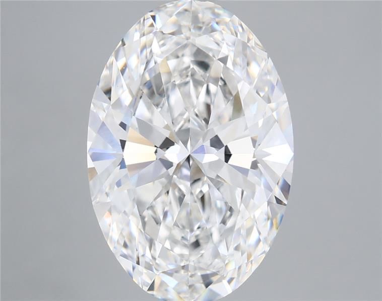 5.58 Carat Oval Shaped, Ideal Cut, E Color, VVS2 Clarity, IGI Certified Lab Grown Diamond