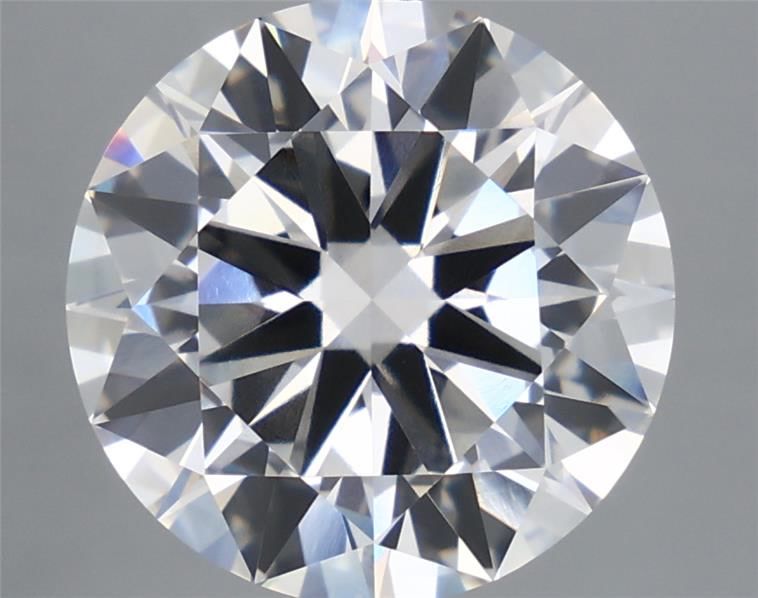 6.07 Carat Round Shaped, Excellent Cut, F Color, VVS2 Clarity, IGI Certified Lab Grown Diamond