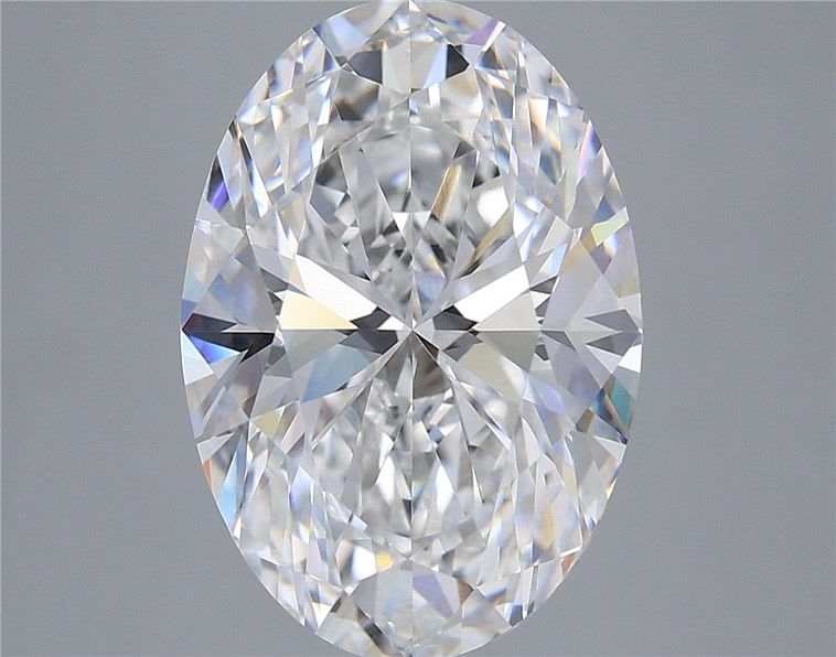 6.35 Carat Oval Shaped, Ideal Cut, E Color, VVS2 Clarity, IGI Certified Lab Grown Diamond
