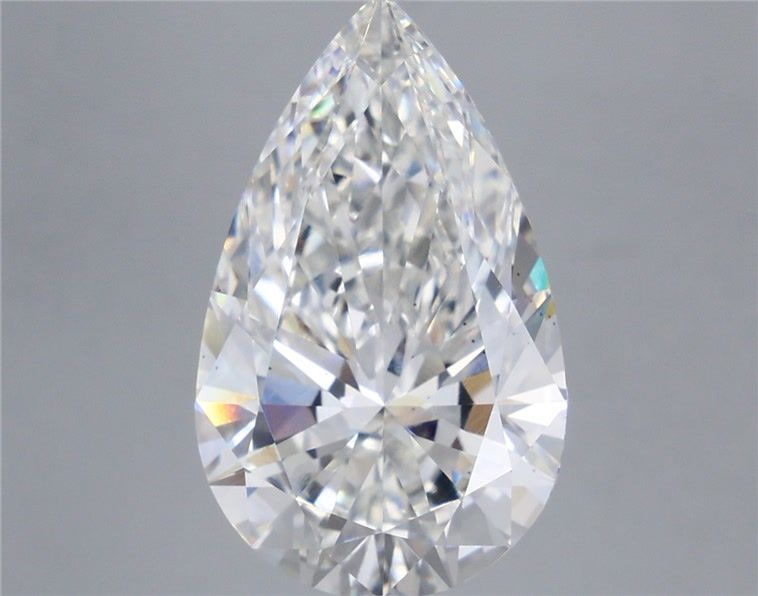 6.33 Carat Pear Shaped, Ideal Cut, E Color, VS2 Clarity, IGI Certified Lab Grown Diamond