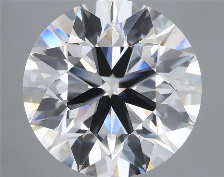 5.52 Carat Round Shaped, Ideal Cut, E Color, VVS2 Clarity, IGI Certified Lab Grown Diamond