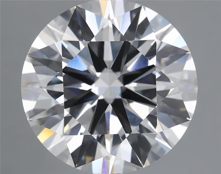 5.59 Carat Round Shaped, Ideal Cut, E Color, VVS2 Clarity, IGI Certified Lab Grown Diamond