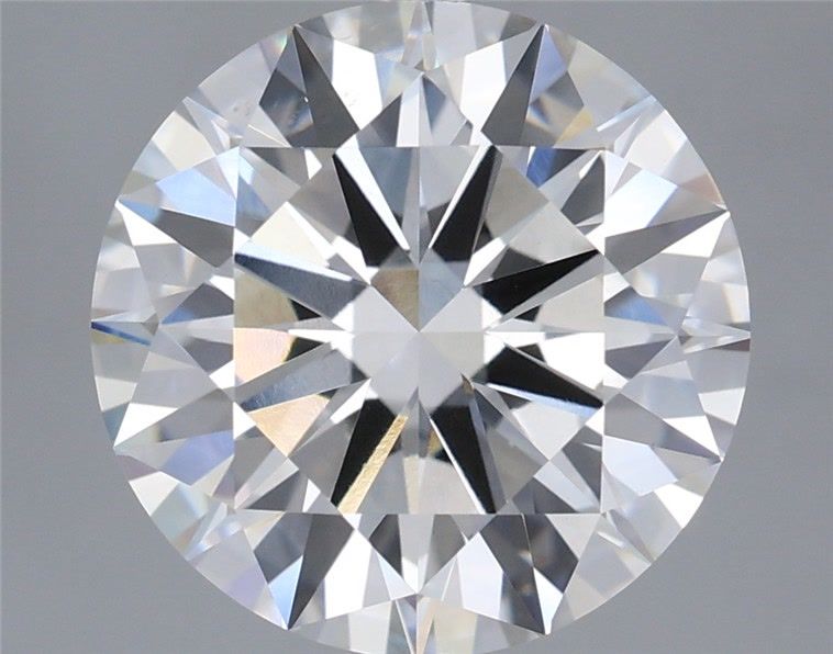 5.59 Carat Round Shaped, Ideal Cut, F Color, VS1 Clarity, IGI Certified Lab Grown Diamond