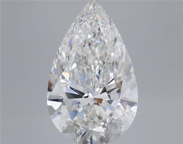 6.86 Carat Pear Shaped, Ideal Cut, F Color, VS1 Clarity, IGI Certified Lab Grown Diamond