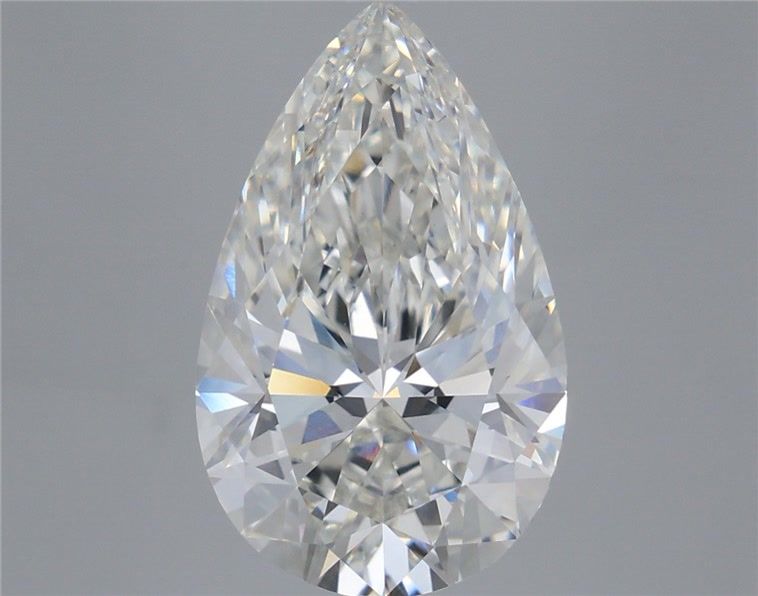 6.05 Carat Pear Shaped, Ideal Cut, G Color, VVS2 Clarity, IGI Certified Lab Grown Diamond
