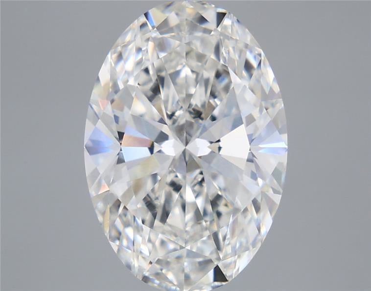 5.55 Carat Oval Shaped, Ideal Cut, F Color, VVS2 Clarity, IGI Certified Lab Grown Diamond