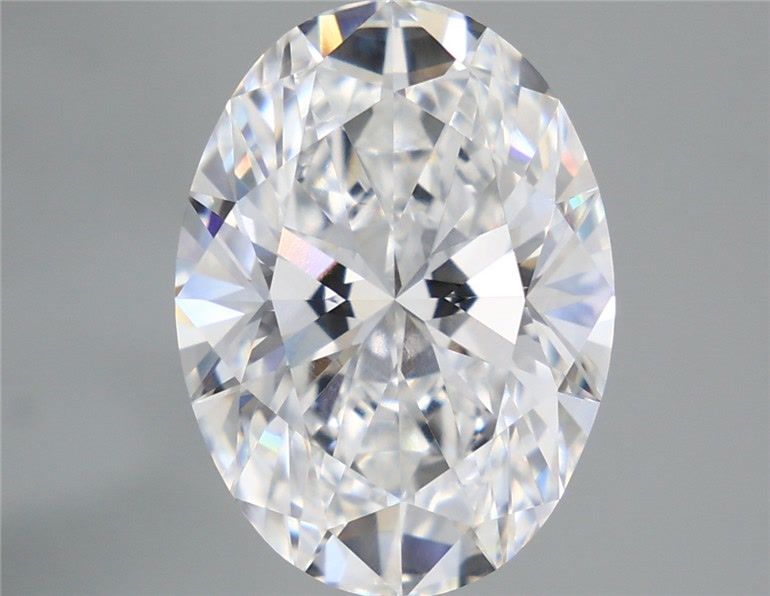 6.56 Carat Oval Shaped, Ideal Cut, E Color, VVS2 Clarity, IGI Certified Lab Grown Diamond