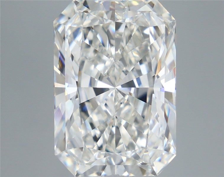 6.59 Carat Radiant Shaped, Ideal Cut, F Color, VS1 Clarity, IGI Certified Lab Grown Diamond