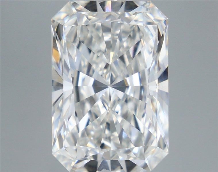 6.10 Carat Radiant Shaped, Ideal Cut, F Color, VVS2 Clarity, IGI Certified Lab Grown Diamond