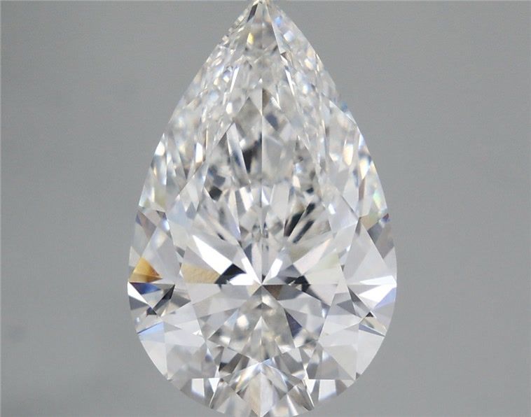 5.81 Carat Pear Shaped, Ideal Cut, E Color, VS1 Clarity, IGI Certified Lab Grown Diamond