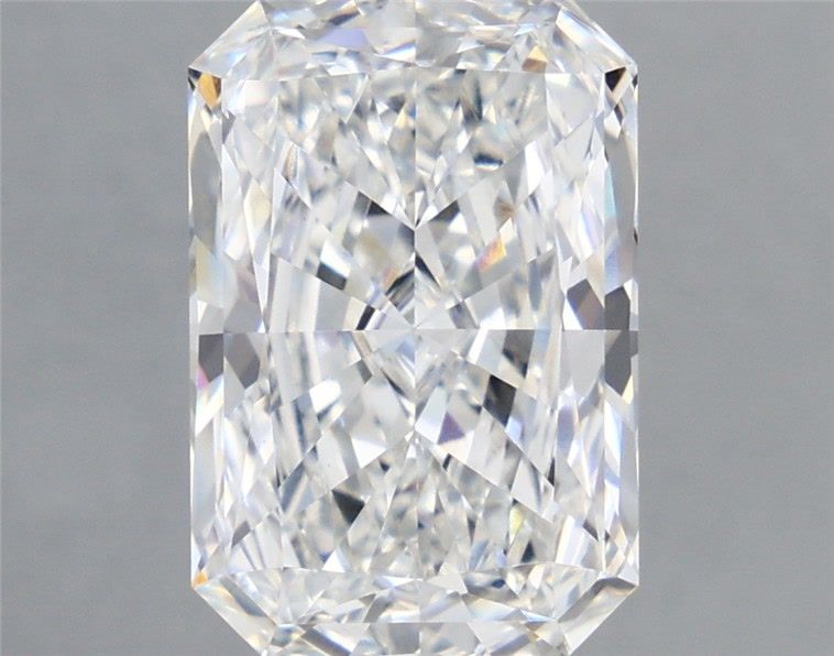 5.82 Carat Radiant Shaped, Excellent Cut, E Color, VVS2 Clarity, IGI Certified Lab Grown Diamond