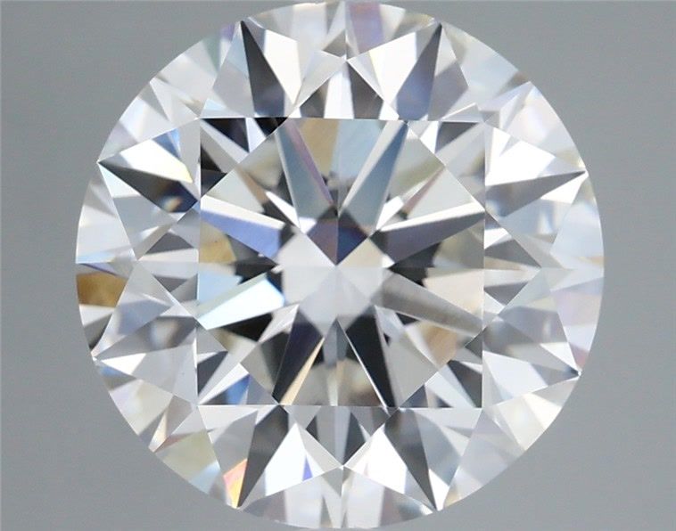 5.41 Carat Round Shaped, Excellent Cut, F Color, VVS2 Clarity, IGI Certified Lab Grown Diamond