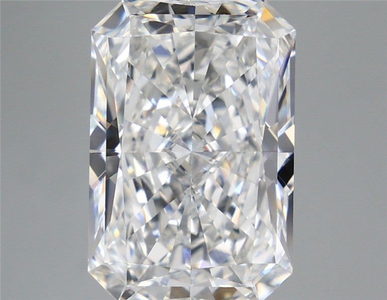 5.89 Carat Radiant Shaped, Ideal Cut, F Color, VVS2 Clarity, IGI Certified Lab Grown Diamond