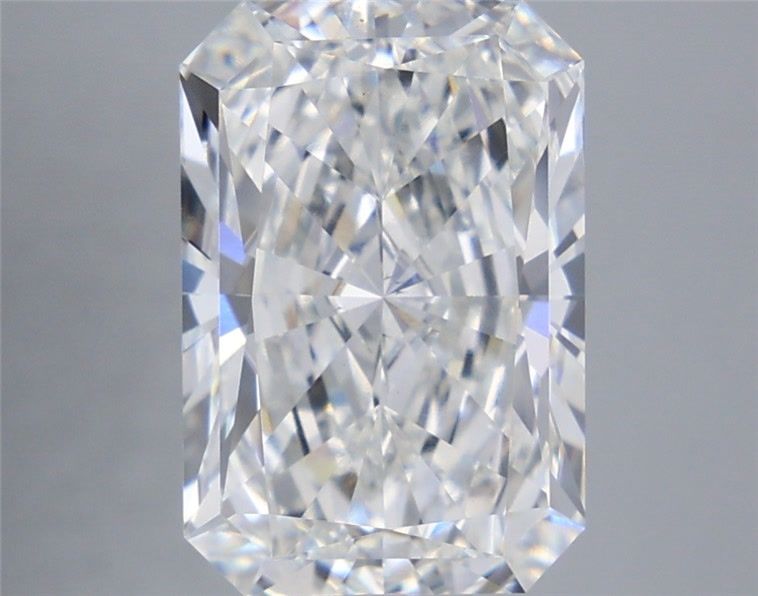 5.30 Carat Radiant Shaped, Ideal Cut, F Color, VS2 Clarity, IGI Certified Lab Grown Diamond