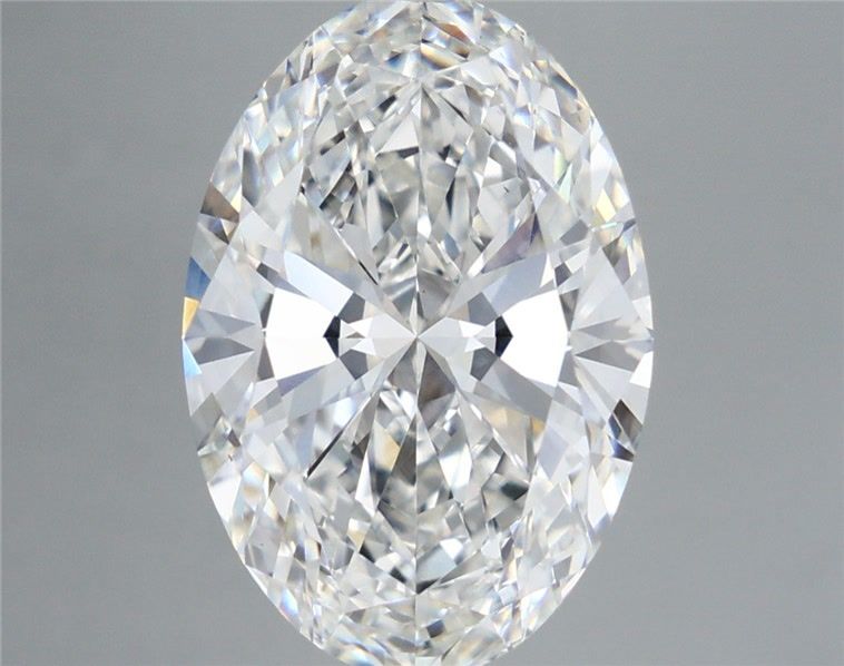 6.94 Carat Oval Shaped, Excellent Cut, F Color, VVS2 Clarity, IGI Certified Lab Grown Diamond