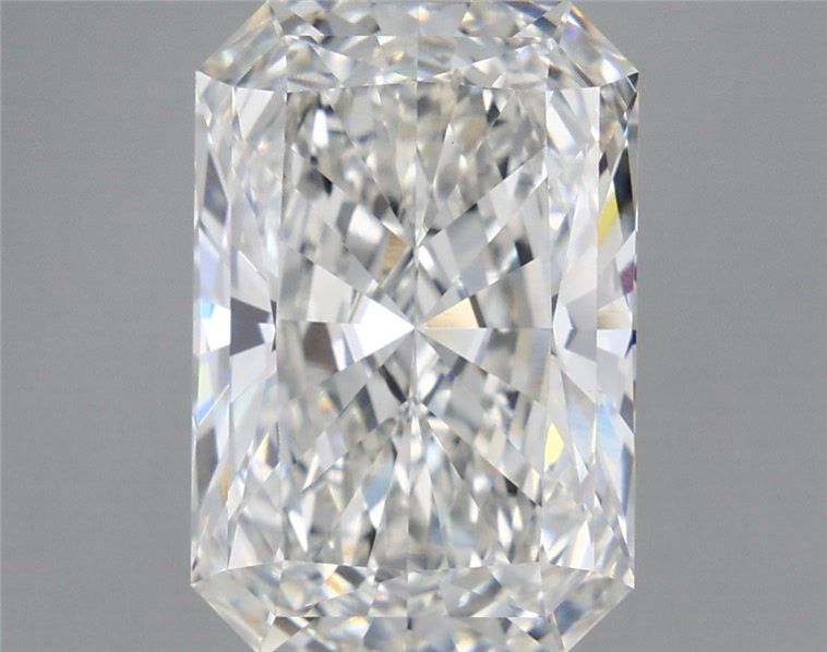 6.55 Carat Radiant Shaped, Ideal Cut, F Color, VVS2 Clarity, IGI Certified Lab Grown Diamond