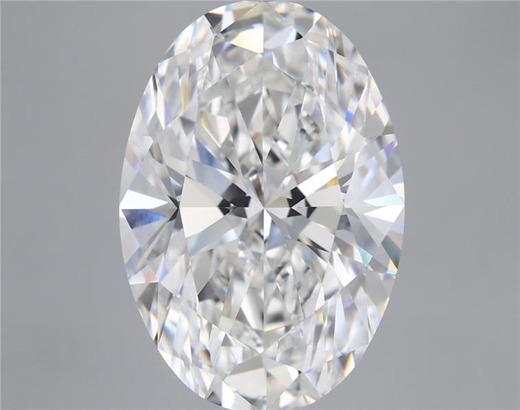 7.47 Carat Oval Shaped, Ideal Cut, F Color, VVS2 Clarity, IGI Certified Lab Grown Diamond