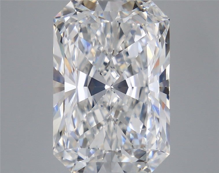 6.59 Carat Radiant Shaped, Ideal Cut, E Color, VS2 Clarity, IGI Certified Lab Grown Diamond