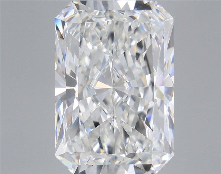 7.55 Carat Radiant Shaped, Ideal Cut, F Color, VVS2 Clarity, IGI Certified Lab Grown Diamond