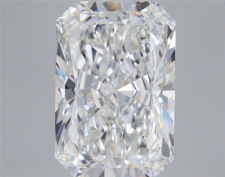 5.59 Carat Radiant Shaped, Ideal Cut, F Color, VS1 Clarity, IGI Certified Lab Grown Diamond