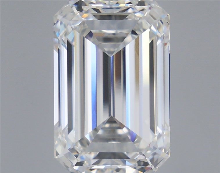 9.83 Carat Emerald Shaped, Ideal Cut, F Color, VS1 Clarity, IGI Certified Lab Grown Diamond