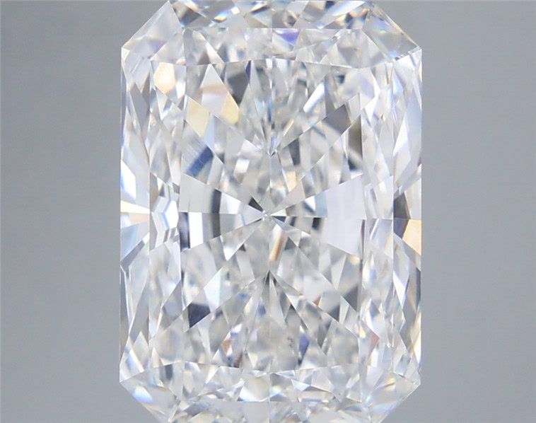 5.59 Carat Radiant Shaped, Excellent Cut, E Color, VVS2 Clarity, IGI Certified Lab Grown Diamond