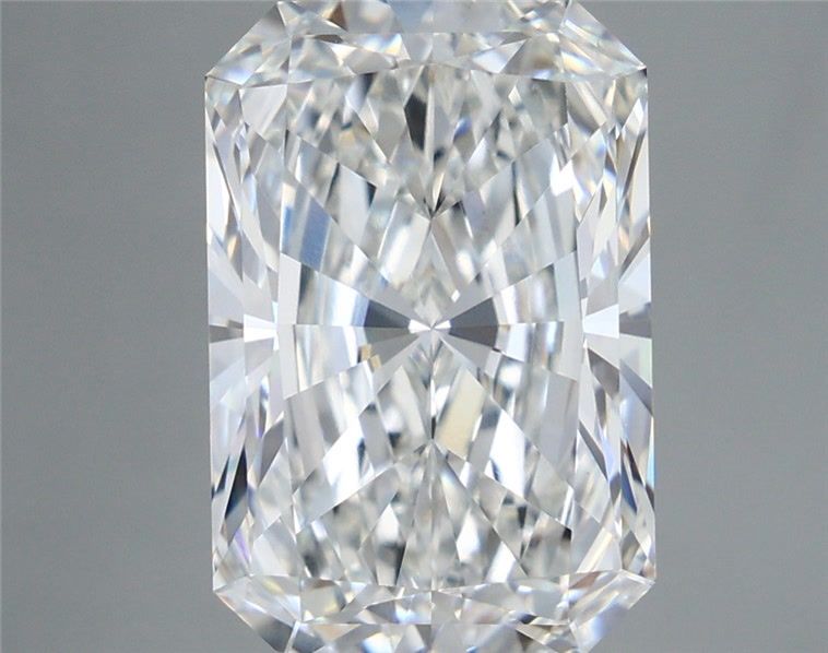 5.79 Carat Radiant Shaped, Excellent Cut, F Color, VVS2 Clarity, IGI Certified Lab Grown Diamond