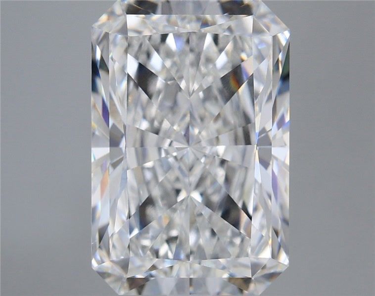 7.57 Carat Radiant Shaped, Ideal Cut, E Color, VS1 Clarity, IGI Certified Lab Grown Diamond