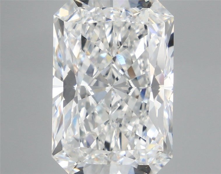 5.86 Carat Radiant Shaped, Ideal Cut, E Color, VS1 Clarity, IGI Certified Lab Grown Diamond