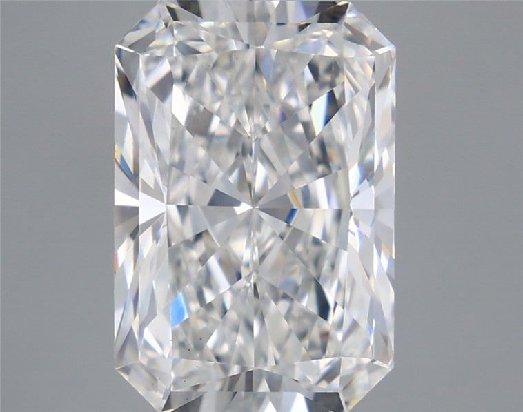 5.95 Carat Radiant Shaped, Ideal Cut, E Color, VS2 Clarity, IGI Certified Lab Grown Diamond
