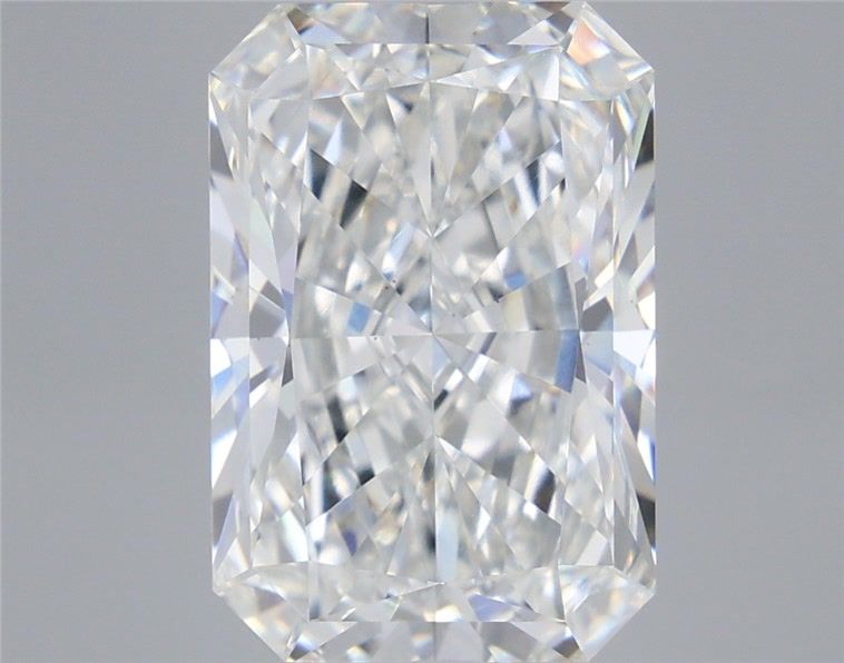 7.60 Carat Radiant Shaped, Ideal Cut, F Color, VS2 Clarity, IGI Certified Lab Grown Diamond