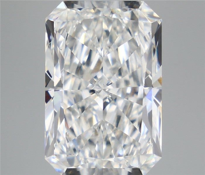8.10 Carat Radiant Shaped, Excellent Cut, F Color, VVS2 Clarity, IGI Certified Lab Grown Diamond