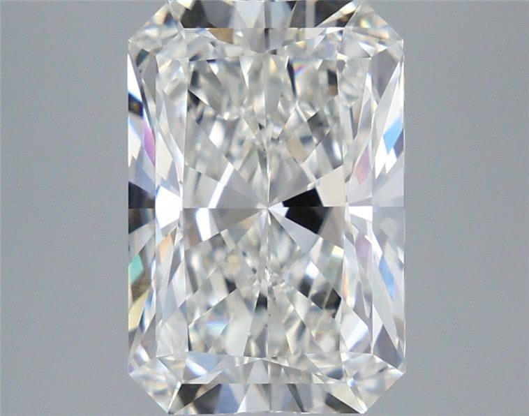 5.10 Carat Radiant Shaped, Excellent Cut, F Color, VVS2 Clarity, IGI Certified Lab Grown Diamond