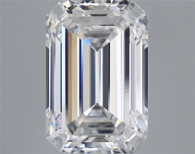 5.39 Carat Emerald Shaped, Ideal Cut, E Color, VS1 Clarity, IGI Certified Lab Grown Diamond