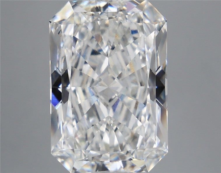 6.43 Carat Radiant Shaped, Ideal Cut, F Color, VS1 Clarity, IGI Certified Lab Grown Diamond