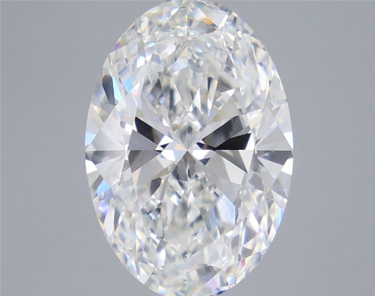 5.56 Carat Oval Shaped, Ideal Cut, F Color, VVS2 Clarity, IGI Certified Lab Grown Diamond