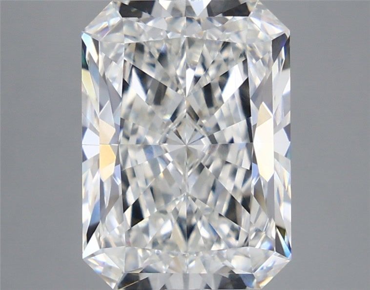 5.35 Carat Radiant Shaped, Ideal Cut, F Color, VVS2 Clarity, IGI Certified Lab Grown Diamond