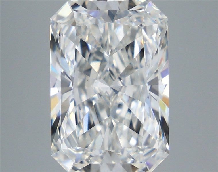 5.40 Carat Radiant Shaped, Ideal Cut, E Color, VS2 Clarity, IGI Certified Lab Grown Diamond