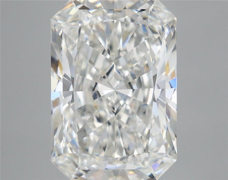 5.85 Carat Radiant Shaped, Ideal Cut, F Color, VS1 Clarity, IGI Certified Lab Grown Diamond