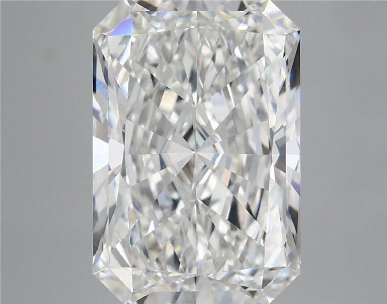 6.52 Carat Radiant Shaped, Excellent Cut, F Color, VVS2 Clarity, IGI Certified Lab Grown Diamond