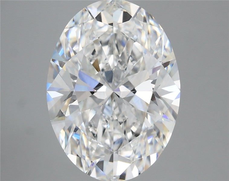 5.56 Carat Oval Shaped, Ideal Cut, E Color, VVS2 Clarity, IGI Certified Lab Grown Diamond