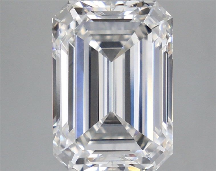 5.36 Carat Emerald Shaped, Ideal Cut, E Color, VS1 Clarity, IGI Certified Lab Grown Diamond