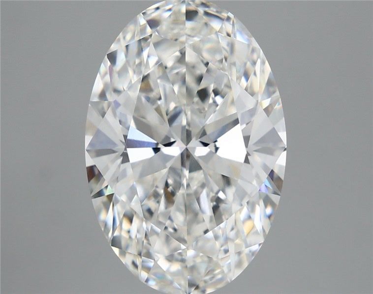 5.56 Carat Oval Shaped, Ideal Cut, E Color, VVS2 Clarity, IGI Certified Lab Grown Diamond
