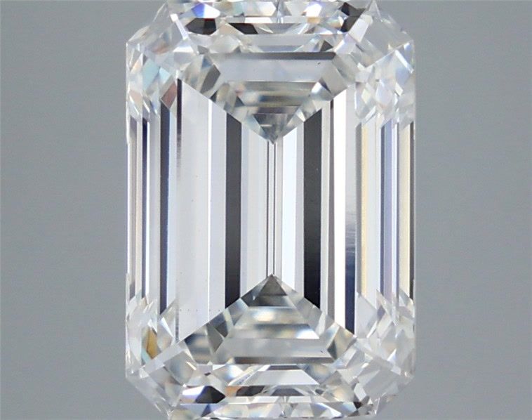 5.43 Carat Emerald Shaped, Ideal Cut, F Color, VS1 Clarity, IGI Certified Lab Grown Diamond