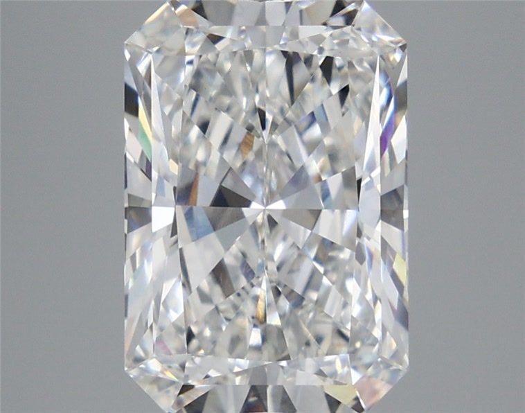 5.76 Carat Radiant Shaped, Ideal Cut, E Color, VVS2 Clarity, IGI Certified Lab Grown Diamond