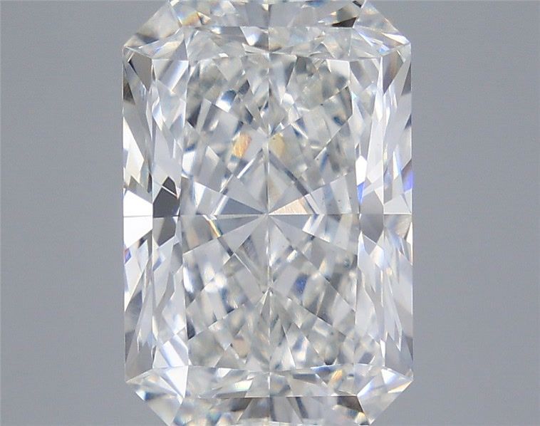 5.59 Carat Radiant Shaped, Ideal Cut, F Color, VS1 Clarity, IGI Certified Lab Grown Diamond