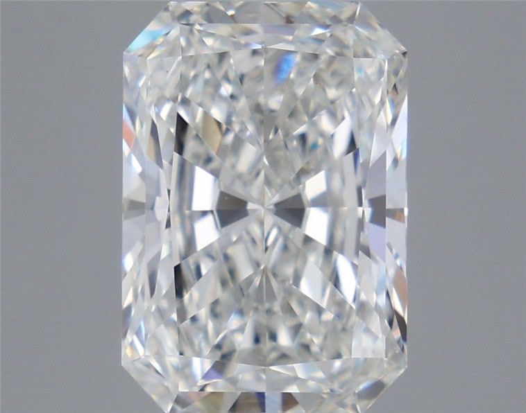 5.46 Carat Radiant Shaped, Excellent Cut, F Color, VS1 Clarity, IGI Certified Lab Grown Diamond